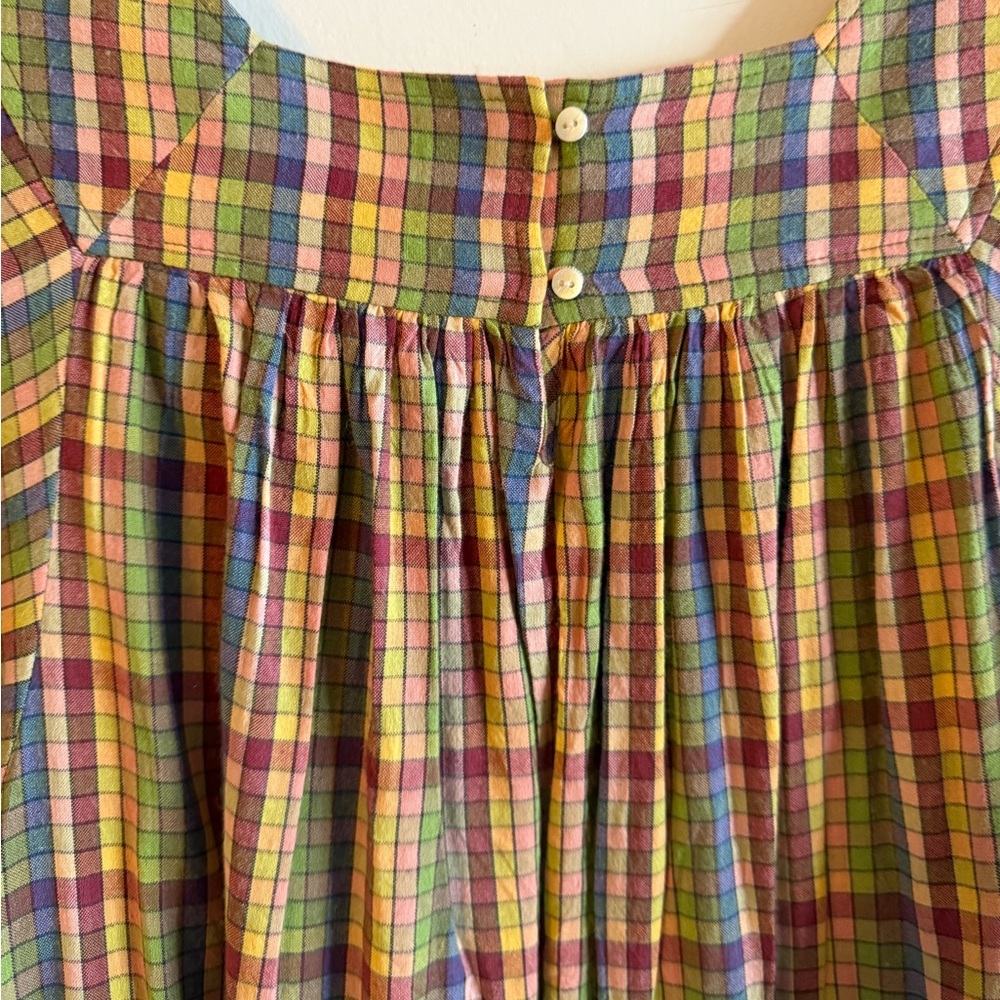 Doen Calder Dress in Rainbow Plaid - Picture 6 of 10